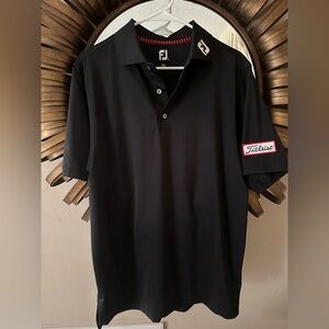 Black FootJoy Titleist golf button down